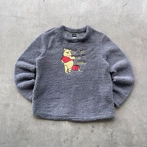 Winnie The Pooh Vintage Disney Polyesterter Sweater Crewneck Fur Style
